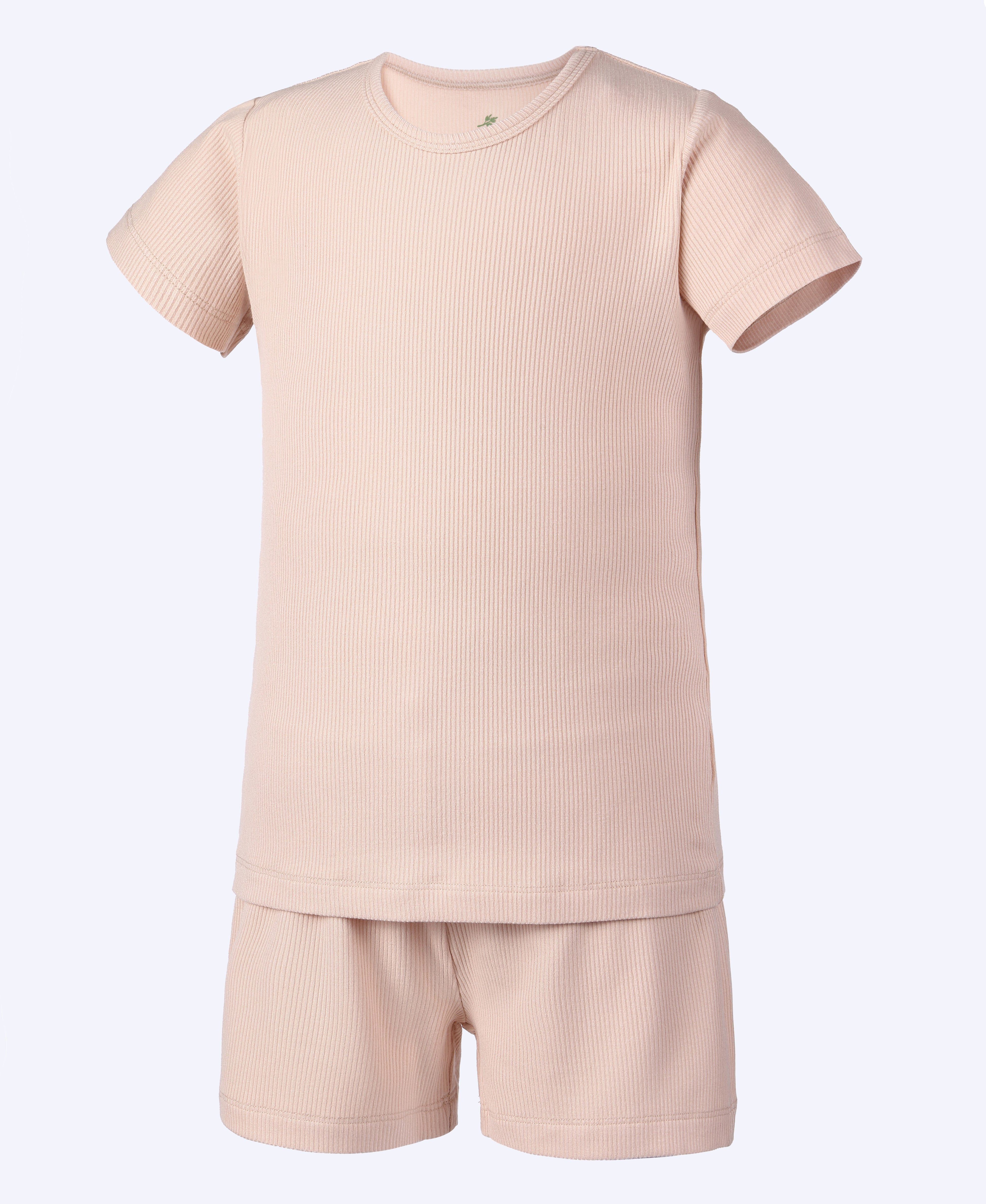 Bamboo Ribbed Short Sleeve Pajamas by Earth Baby Outfitters
