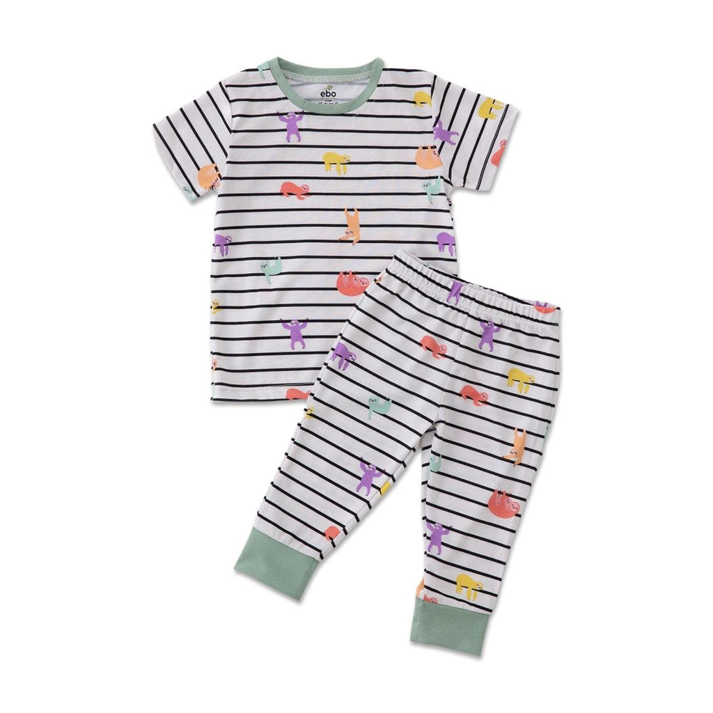 Tencel 2 Pieces Short Sleeve PJ Set - Earth Baby Outfitters