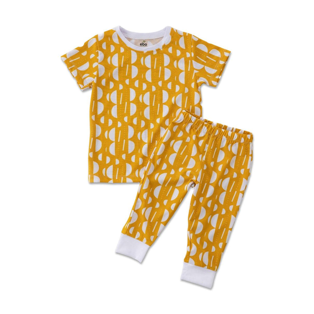 Tencel 2 Pieces Short Sleeve PJ Set - Earth Baby Outfitters