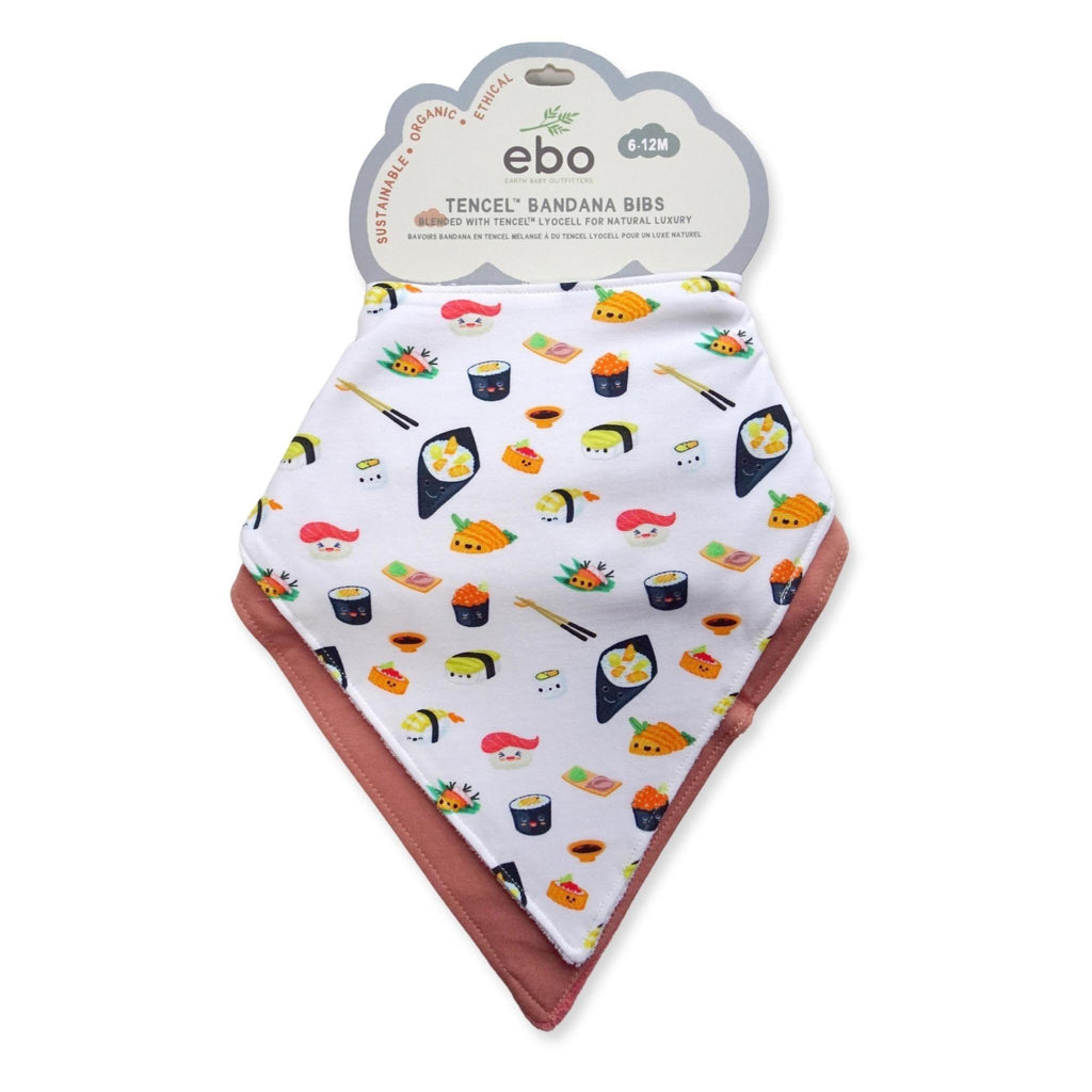 Earth Baby Outfitters Tencel Sushi Fest Bibs set