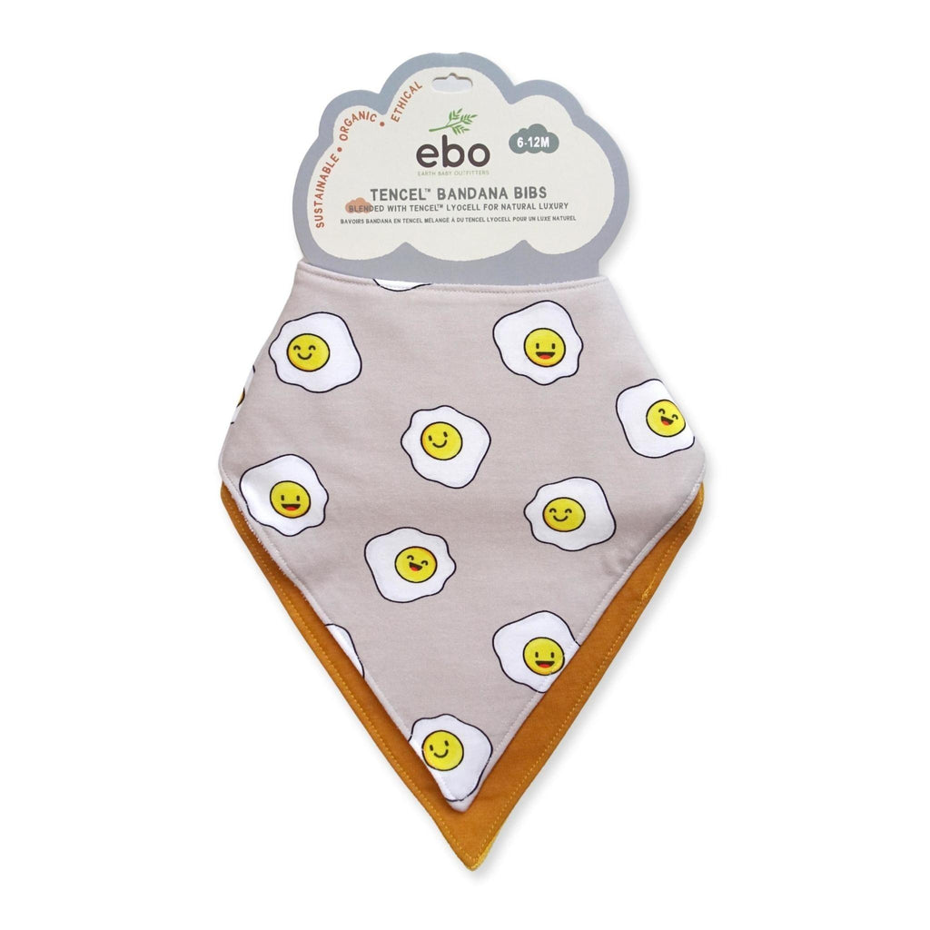Earth Baby Outfitters Tencel Happy Eggs Bibs set 1 